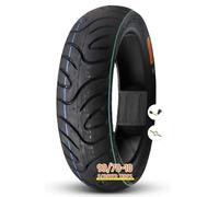 90/70-10 Neumático Sin Cámara para Scooter, 90 70 10 Neumáticos Neumáticos 4PR 225kPa 33J para Rueda Delantera o Trasera de Scooter Eléctrico