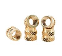90-750 piezas de tuercas de inserción de latón termoendurecibles M2 M2.5 M3 M4 M5 M6, kit de puntas de soldadura for inyección, impresión 3D(M3 M4 (170Pcs))