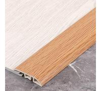 90 Cm PVC Moqueta Y Suelos Perfil De Remate, Vinilo Cubrecantos Tiras Transición De Piso, Para Juntas Entre Umbrales/baldosas Menos De 0,2-1 Cm Altura(Dark Oak)