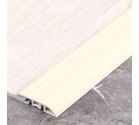 90 Cm PVC Moqueta Y Suelos Perfil De Remate, Vinilo Cubrecantos Tiras Transición De Piso, Para Juntas Entre Umbrales/baldosas Menos De 0,2-1 Cm Altura(Beige)