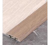 90 Cm PVC Moqueta Y Suelos Perfil De Remate, Vinilo Cubrecantos Tiras Transición De Piso, Para Juntas Entre Umbrales/baldosas Menos De 0,2-1 Cm Altura(Light Brown)