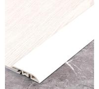 90 Cm PVC Moqueta Y Suelos Perfil De Remate, Vinilo Cubrecantos Tiras Transición De Piso, Para Juntas Entre Umbrales/baldosas Menos De 0,2-1 Cm Altura(Blanca)