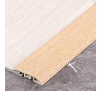 90 Cm PVC Moqueta Y Suelos Perfil De Remate, Vinilo Cubrecantos Tiras Transición De Piso, Para Juntas Entre Umbrales/baldosas Menos De 0,2-1 Cm Altura(Oak)