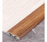 90 Cm PVC Moqueta Y Suelos Perfil De Remate, Vinilo Cubrecantos Tiras Transición De Piso, Para Juntas Entre Umbrales/baldosas Menos De 0,2-1 Cm Altura(Walnut)