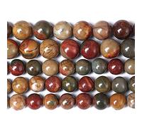 90 cuentas de jaspe Picasso natural de 4 mm, piedras de poder curativo, cuentas redondas sueltas para hacer joyas, pulseras, collares, 15 pulgadas (piedra Picasso, 4 mm) (oz11, Sa626)