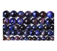 90 cuentas de piedra natural AAA de ojo de tigre de 0.31 pulgadas (8 mm), cuentas redondas sueltas para hacer joyas, pulseras, collares, aretes, 2 hebras de 32 pulgadas (753, kn)