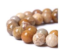90 cuentas de piedra natural de 0.31 pulgadas (8 mm), cuentas redondas sueltas de piedra de jade amazonita azul para hacer joyas, pulseras, collares, 32 pulgadas, 2 hebras (777, kn)