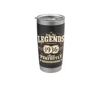 90 Cumpleaños Hombre regalo Vintage Año 1936 Vaso térmico de acero inoxidable de doble pared
