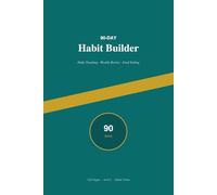 90-Day Habit Builder | Daily Habit Tracker Journal | 10 Habits x 120 Days | Black Neon Green Cover | 6x9