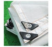 90 % de protección UV para jardín, tela resistente a la temperatura, protección contra el viento, 6 x 6 m, color blanco