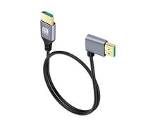 90 Degree HDMI 2.1V Cable Cord 8K 60Hz 4K 120Hz Ultra High Speed 48Gbps EARC ARC HDCP HDR For HDTV Laptop Projector PS4 PS5(Right,1m)