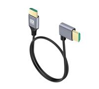 90 Degree HDMI 2.1V Cable Cord 8K 60Hz 4K 120Hz Ultra High Speed 48Gbps EARC ARC HDCP HDR For HDTV Laptop Projector PS4 PS5(Left,0.5m)