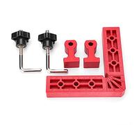 90 Degree Positioning Square | 140x140mm Right Angle Clamp for Woodworking | L - Type Ruler with Scale/Secure - Drop Design | Complete Accessories Included