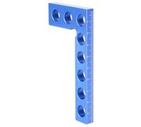 90 Degree Positioning Squares | 0-100mm Metric Ruler for Woodworking/Cabinets/Picture Frames | Aluminum Alloy Right Angle Clamp with Engraved Marking