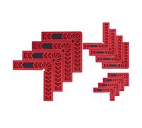 90 Degree Positioning Squares 12 Pcs Set | High Strength Plastic Right Angle Clamps | Woodworking Tools for Cabinets/Shelves/Furniture | Lightweight Carpenter Tool Kit