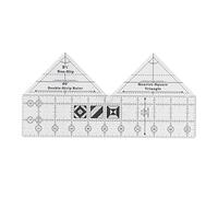 90 Degree Sewing Ruler, Acrylic Double Strip 10.5in Quilting Template, Transparent Clear Scale Ruler for Garment Pattern Design