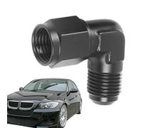 90 Degree Swivel Hose Elbow,6an Female To Male Coupler Union Fitting Adapter - 360° Rotation 8an Females To 6an Females Male Swivels Expander Car, Black Aluminum, For Car 90 Degree Swivel Hose Elbow