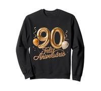 90 Feliz Cumpleaños Portugal Feliz Cumpleaños Portugués Sudadera
