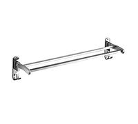 90° Foldable Towel Bar for Bathroom Wall Mounted, Stainless Steel Double Towel Rack for Bathroom Kitchen Hotel/69Cm/B