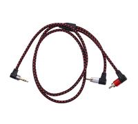 90 Grados 3.5Mm Macho a 2 RCa Macho Cable Angulo Recto EstéReo AUX y Divisor Cable MicróFono Jack Plug para Laptop 1M