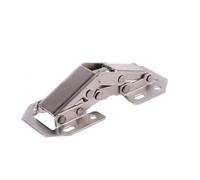 90 grados 3quot; Bisagras de gabinete, bisagra de puerta con resorte en forma de puente sin perforación for muebles de armario con tornillos