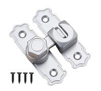 90 grados Door Latch - Sliding Door Latch Lock | Barn Door Lock, Heavy-Duty Reinforcement Rust-Proof Security Hasp Attachments For Closet, Bathroom, Privacy, Fence, Gates And Garage