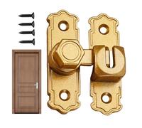 90 grados Door Latch - Sliding Door Latch Lock | Barn Door Lock, Heavy-Duty Reinforcement Rust-Proof Security Hasp Attachments For Closet, Bathroom, Privacy, Fence, Gates And Garage