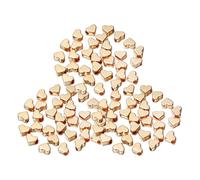 90 Piezas De Cuentas Espaciadoras En Forma De Corazón, Pulseras Con Dijes De Amor, Cuentas Espaciadoras Perforadas, Joyas De Cuentas De Amor De Metal