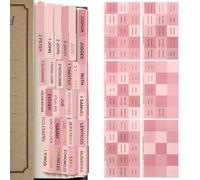 90 piezas de pestañas bíblicas rosas con letras doradas y letra grande para mujeres,pestañas bíblicas de fácil indexación para mujeres,Biblia de estudio, Cuna Encuadernación de Libros
