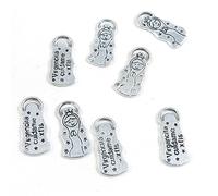 90 piezas de plata envejecida joyería encantos G6AK2M Virgencita Cuidame muñeca artesanía artesanía artesanía rebordear