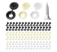 90 Piezas De Tuercas para Matrícula, 90 Piezas De Tornillos, Piezas De Fijación De Matrícula, Cubiertas De Tornillos para Matrícula, Kit De Fijación
