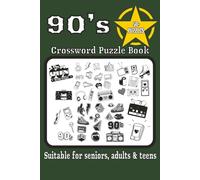 90’s crossword puzzle: 1990’s The Ultimate Flashback Crossword Puzzle Book|Easy Medium Expert Large Print Large Grid|6X9 inches,110 pages…Great gift ... birthdays, holidays, or retro-themed events