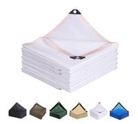 90% tela de sombra - Red de sombra para patio, terraza, pérgola, patio trasero, perrera - Disponible en tamaños de 5 pies a 50 pies - Cubierta de malla blanca de 4 m x 30 pies para una máxima