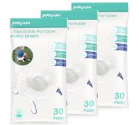 [90 unidades] Bolsas desechables para orinal compatibles con OXO Tot 2 en 1 Go Potty, bolsas de repuesto para orinal para viajes de niños pequeños, bolsas universales para orinal que se adaptan a la