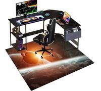 90 x 140 cm Alfombra Silla Gaming, Protector Suelo Silla Ruedas, Alfombrilla para Silla de Oficina, Tapete de Protección de Madera/baldosas, Alfombrilla para Silla de Escritorio para Oficina y hogar