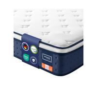 90 x 190 x 25 cm Colchón híbrido con muelles ensacados y espuma viscoelástica