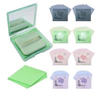 900 Fogli Papel Secante Facial Papel Secante,Include Specchio E Piumino Da Cipria,Morbidi E Delicati Sulla Pelle, Resistenti Agli Strappi,Delicati E Naturali,Rimuovono Efficacemente L'Eccesso Di Sebo