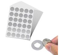 900 piezas, 25mm, Tarjeta Rasca Pegatinas, Scratch Sticker - Plata Circulo