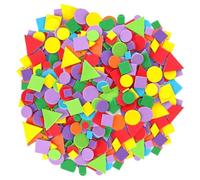900 Piezas De Parches Geométricos De Espuma De Color, Mini Parches Creativos Lindos, Decoración De Arte Hecho A Mano De Bricolaje, Conjunto De Gráficos Geométricos Autoadhesivos para Niños.