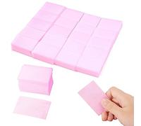 900 Piezas Sin Pelusas Toallitas para Uñas, Celulosa para Uñas, Almohadillas para Limpiar Uñas, Limpieza de Uña para Esmalte de Uñas Cara Ojos Labios Removedor(Rosa)