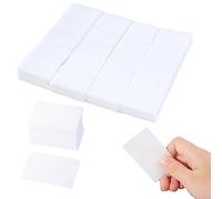 900 Piezas Sin Pelusas Toallitas para Uñas, Celulosa para Uñas, Almohadillas para Limpiar Uñas, Limpieza de Uña para Esmalte de Uñas Cara Ojos Labios Removedor(Blanco)