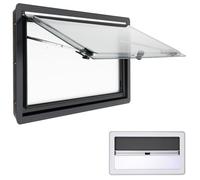 900 x 500 mm Ventana Caravana Camper de 70°, con mosquitera y estor integrado, R43, ventana exterior para caravana, furgoneta, camper
