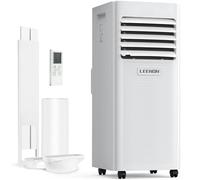 9000 BTU Aire Acondicionado Portátil LEENON 4 en 1 Climatizador Portatil Deshumidificador Ventilación, Modo Sueño, Control Remoto, Temporizador 24H, Incluye Kit Ventana, Ar Condicionado Hasta 35m²