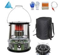 9000 BTU estufas de parafina Tanque de 4,6L estufa queroseno Calefacción de emergencia sin electricidad Calentador para camping, garaje, hogar y emergencias.,militarygreen-height-increasing