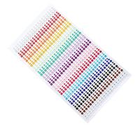 900pcs Pegatinas Brillantes para la cara, Brillos de Diamantes, Estrás autoadhesivas, para Uñas Faciales Ojos-3mm/4mm/5mm