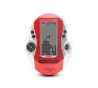 (901 Rosso) Nuova console per giochi a blocchi con grande schermo, 23 giochi in mattoncini integrati,
