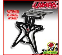 90146 Soporte De Placa Portaplacas Lampa Aero-X Para Moto Aprilia Aluminio Negro