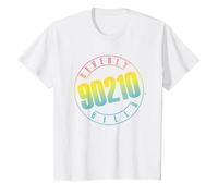 90210 Color Blend Logo Camiseta, Niños, Blanco, 8 años