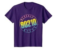 90210 Color Blend Logo Camiseta, Niños, Morado, 8 años