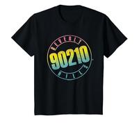 90210 Color Blend Logo Camiseta, Niños, Negro, 8 años